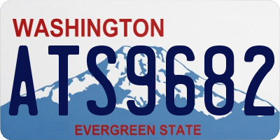 WA license plate ATS9682