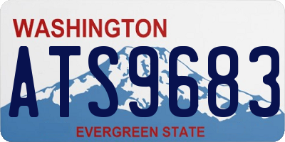 WA license plate ATS9683