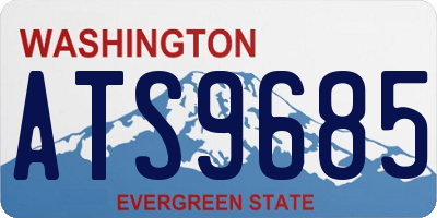 WA license plate ATS9685