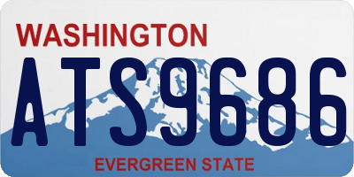 WA license plate ATS9686