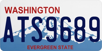 WA license plate ATS9689