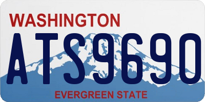 WA license plate ATS9690