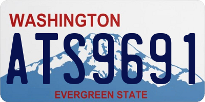 WA license plate ATS9691