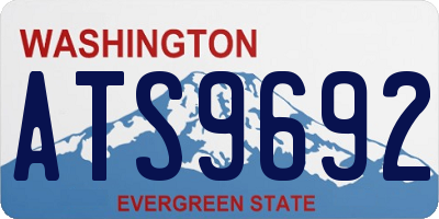 WA license plate ATS9692