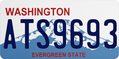 WA license plate ATS9693