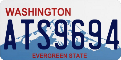 WA license plate ATS9694
