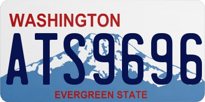 WA license plate ATS9696