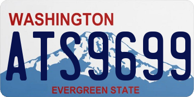 WA license plate ATS9699