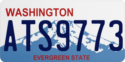 WA license plate ATS9773