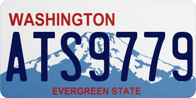 WA license plate ATS9779