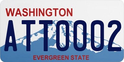 WA license plate ATT0002