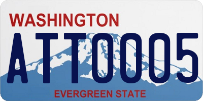 WA license plate ATT0005