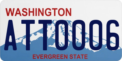 WA license plate ATT0006