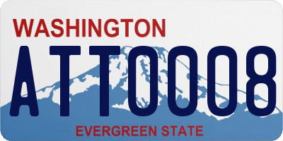WA license plate ATT0008