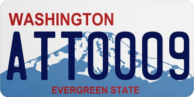 WA license plate ATT0009