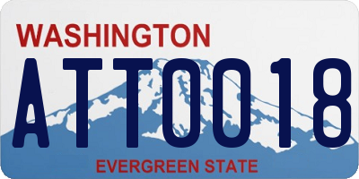 WA license plate ATT0018