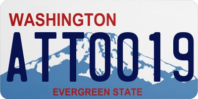 WA license plate ATT0019