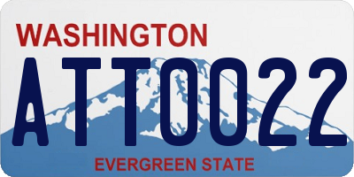 WA license plate ATT0022