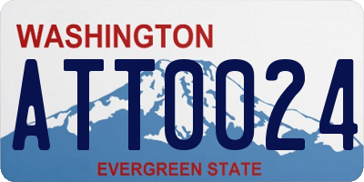WA license plate ATT0024