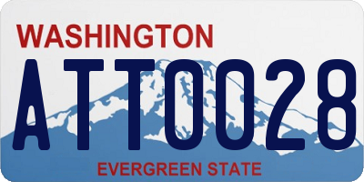 WA license plate ATT0028