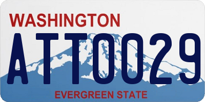 WA license plate ATT0029