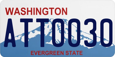 WA license plate ATT0030