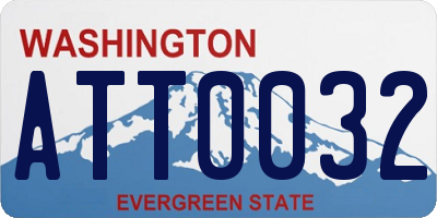 WA license plate ATT0032