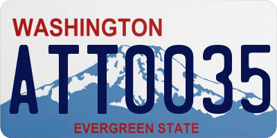 WA license plate ATT0035