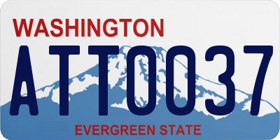 WA license plate ATT0037
