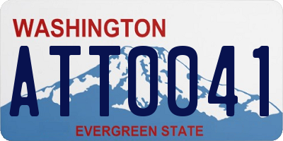 WA license plate ATT0041