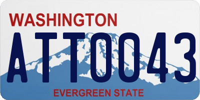WA license plate ATT0043