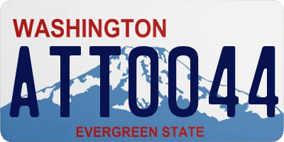 WA license plate ATT0044