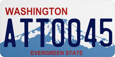 WA license plate ATT0045