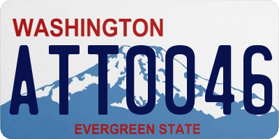 WA license plate ATT0046