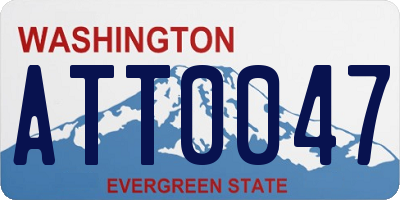 WA license plate ATT0047