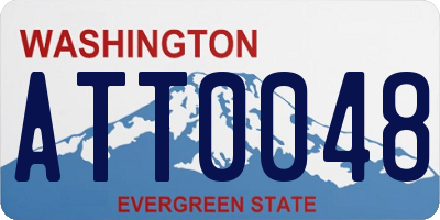 WA license plate ATT0048