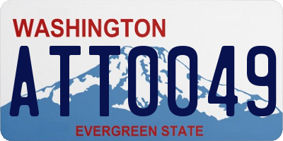 WA license plate ATT0049