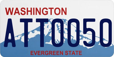 WA license plate ATT0050