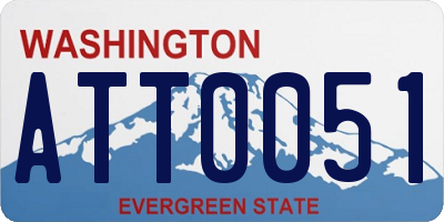 WA license plate ATT0051