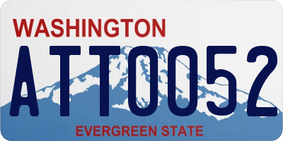 WA license plate ATT0052