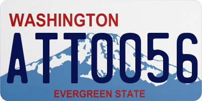WA license plate ATT0056