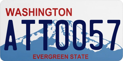 WA license plate ATT0057