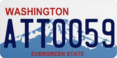 WA license plate ATT0059