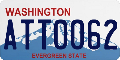 WA license plate ATT0062