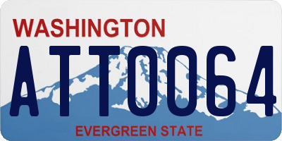 WA license plate ATT0064