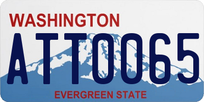 WA license plate ATT0065