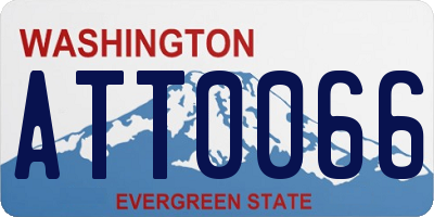 WA license plate ATT0066