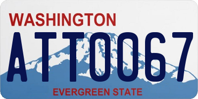 WA license plate ATT0067