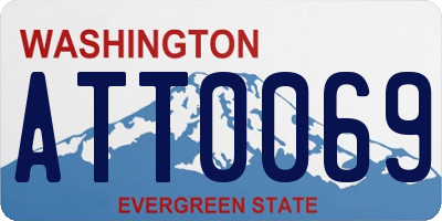 WA license plate ATT0069