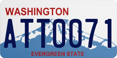 WA license plate ATT0071